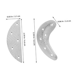 COLLBATH Shoe Heel Tips 4pcs Iron Shoe Sole Heel Taps Savers Replacement Pad for Walking and Work