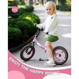 LEICHTEN Kickstand for Kids Bike for 14 Inch Wheel Bicycle,Rear Side Mount Bicycle Kick stand Kids Bike Accessories,Pink