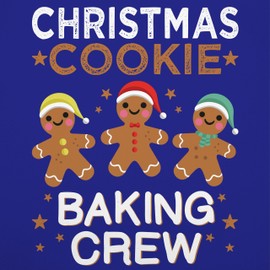 Shirtracer - Children's Apron Children Boys Girls - Christmas Cookie Baking Crew Gingerbread Man, 2 Royal Blue