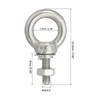 sourcing map M3 1/8"x0.35" Stainless Steel Eye Bolts Threaded Screw