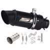 Unbranded Modified Exhaust Mid Pipe Black Muffler Slip for DUKE