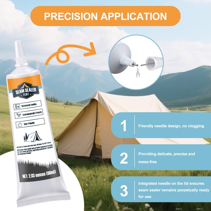 INNOVAYOU Tent Seam Sealer 120ml, No Sew Solution Waterproof Fast