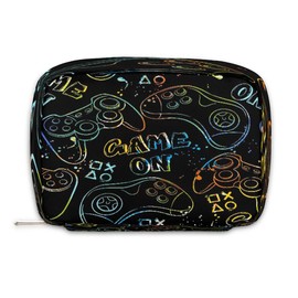 KATHRYNAYA Game Theme Kids Dopp Kit Boys Toiletry Travel Bag Waterproof Lightweight Kids Shower Bag Hanging Wash Bag Cosmetic Bag Zipper Travel Storage Pouches Case for Travel Study Essential