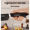 Knife Set, 15 Pieces Kitchen Knife Set with Built in