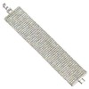 COOLSTEELANDBEYOND Dazzling Rainbow Rhinestone Pave Cluster Wide Bangle Bracelet, Metal,