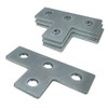 A.A 4 Pack Heavy Duty Electro-Galvanized Steel T Shaped Flat