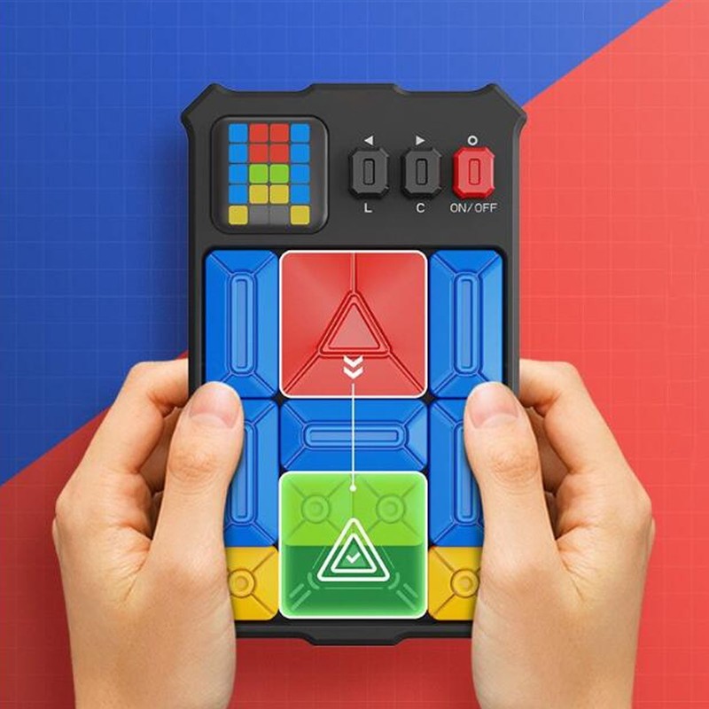 Electronic Slide Puzzle Game Over 500 Levels Educational Challenges Sliding