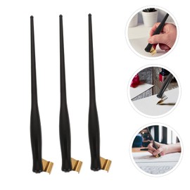 OSALADI 2Pcs Oblique Resin Dip Pen Holders for Calligraphy Art Comfortable Grip Replaceable Nibs for Adults Smooth Writing Accessories