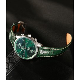 REZERO Leather Watch Bands for Men, Quick Release Watch Straps, Luxury Italian Alligator Grain Embossed Band Replacements 19mm 20mm 21mm 22mm