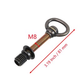 Chinflly 4 PCS Swivel Mirror Screws,Antique Brass Adjustable Mirrors Mounting Bolt Hardware
