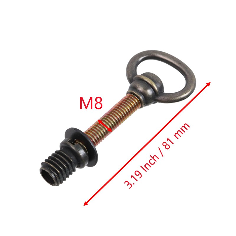 Chinflly 4 PCS Swivel Mirror Screws,Antique Brass Adjustable Mirrors Mounting