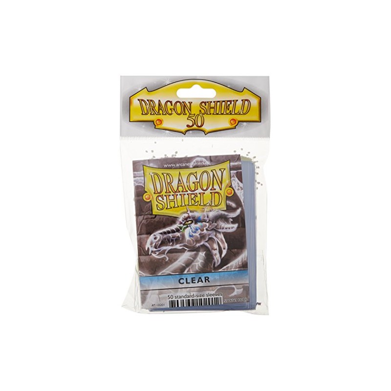 Dragon Shield Protective Card Sleeves (50 Count), Clear