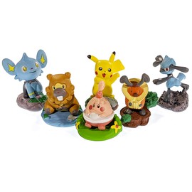 Chatot, Buizel, Kyogre, Manaphy, Mantyke, Pikac h u: Pokem o n Fun Capsule Micro-Figural Charm [1 Set of 6 Micro-Charm]
