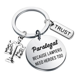 ENSIANTH Paralegal Keychian Lawyer Gifts Paralegal Appreciation Gift Scales of Justice Keychain Legal Assistant Gift (Paralegal key)