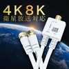 Holic AE-563WH Antenna Divider [4K8K Broadcasting (3224MHz)/BS/CS/Terrestrial Digit/CATV] Integrated Cable,