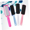 FRCOLOR Professional Tool Stainless Steel Foot File 3 Sandpapers Double