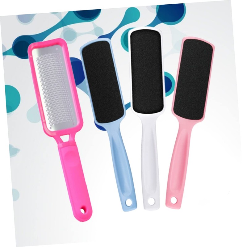 FRCOLOR Professional Tool Stainless Steel Foot File 3 Sandpapers Double