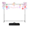 VEVOR Backdrop Stand with Wheels, 7 x 10 ft Adjustable