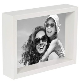 BD ART 5 x 7-Inch Box Picture Photo Frame, White
