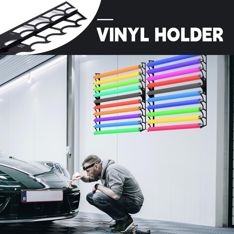 FOSHIO Vinyl Roll Holder for Pulling 10 Rollers of Vinyl,