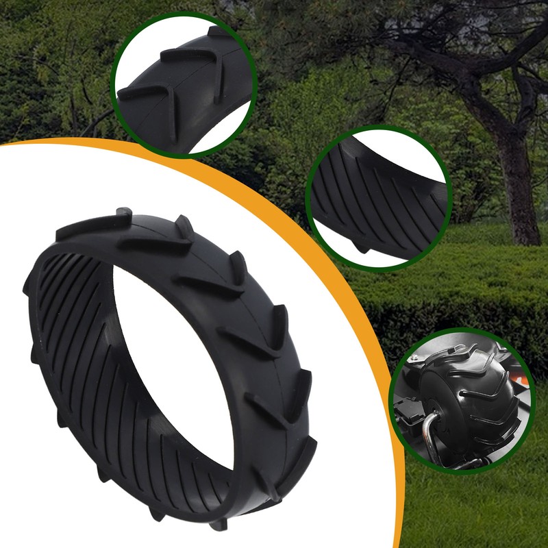 Robotic Lawnmower Front Wheel Protection Cover Rubber Anti Slip Wheel