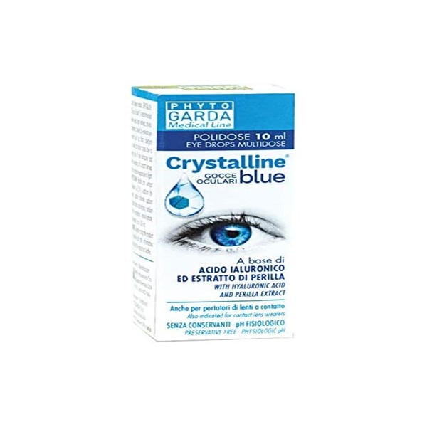 Phyto Garda Crystalline Blue - Gocce Oculari Polidose, 10ml