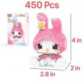 Mini Blocks My Melody Mini Building Blocks , 450 Pcs Puzzle Building Blocks Challenging Gift