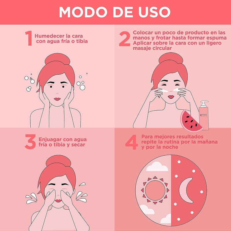 Pond's Cuidado Facial Fruity Hydra Fresh Sandía Limpiador Facial 200
