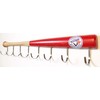 KT Bats Coat Rack Wall Mount Wood Baseball Bat Cap