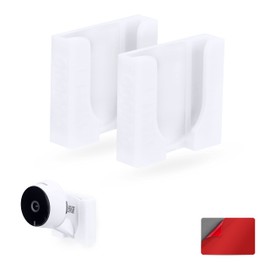 2 Pack Wall Mount for LaView LV-PWF1 1080P HD Indoor Camera, Adhesive Security Cam Holder Bracket, Reduce Blind Spots & Clutter, Adhesive & Screw-in Mounting - Easy to Install (White)
