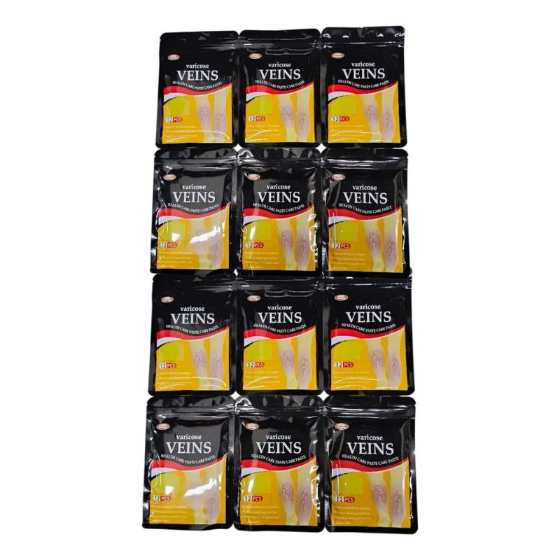 6 Sobres De 12 Parches Para Eliminar Venas Varicosas