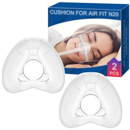 Pack of 2 Replacement Masks (L) for Airfit N20, Comfortable Fit & Softer Wear, Compatible with Original Frame, High Quality & Durable Replacement Cushion Accessories, High Quality CPAP Accessories by