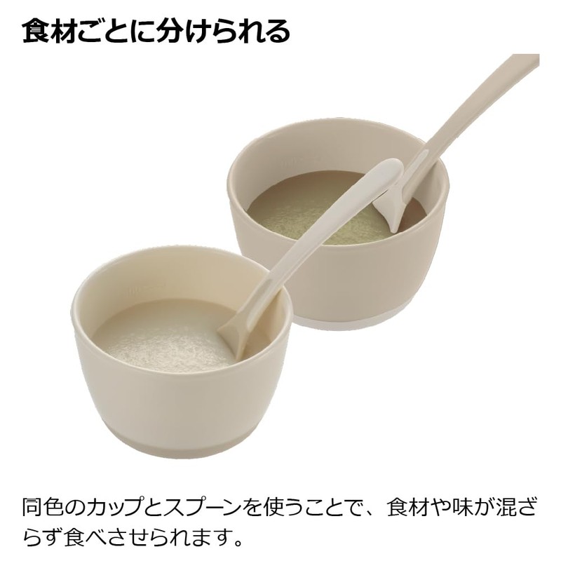 Richell Tri Baby Food Divided Cup Set (Includes Lid and