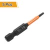 HARFINGTON 5pcs T8 Torx Head Screwdriver Bit 2" (50mm) Long
