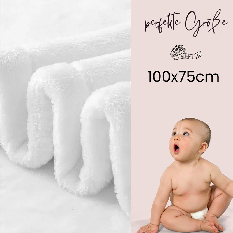 GRAZDesign Baby Blanket with Name, Soft Cuddly Blanket Elephant Cuddly