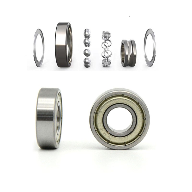 60pcs Skateboard Bearings 608ZZ Double Shielded Ball Bearings Small Bearings