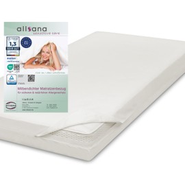 Allsana Allergy Sufferers Mattress Cover 180 x 200 x 20 cm | Allergy Bed Linen | Anti Mite Encasing | Mite Protection for House Dust Allergy Sufferers | Allergy-Proof Intermediate Cover for the
