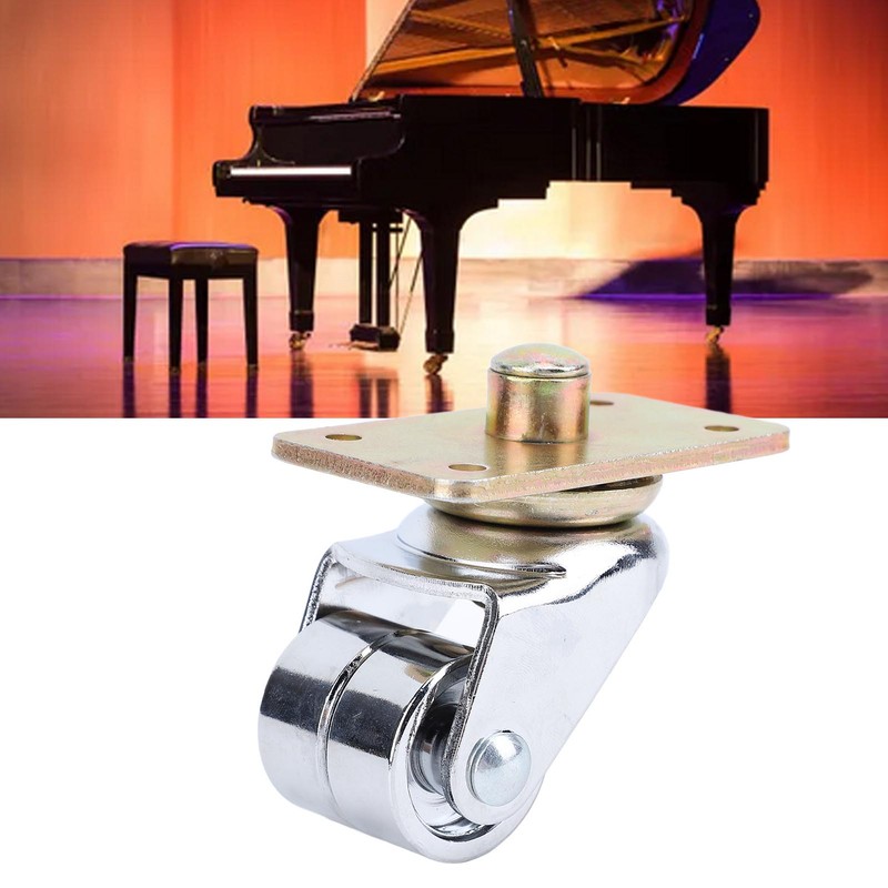 Upright Piano Wheel with Top Plate 360 Degree Rotation Caster