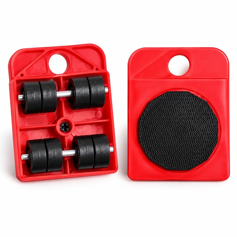 2-Piece Furniture Moving Roller Sliders – Red Wheeled Furniture Movers