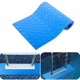 2.5mm Thickened Swimming Pool Ladder Mat Protective Swimming Pool Step Pad for Above Ground Swimming Pool Ladder Pad Vinyl Non-Slip Pool Liner,9 x 36