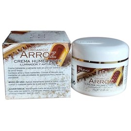 Crema Humectante Orgánica de Arroz, Iluminadora y Anti-Acné, 75g