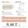 CBconcept UL Listed, 5 Pack, G8 LED Light Bulb (Standard