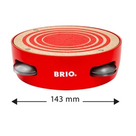 BRIO Tambourine Musical Instrument Educational Toddler Toy for Kids 18 Months Up