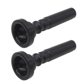 2Pcs Food Grade Plastic Trumpet Mouthpiece for Beginner Musical Trumpet Mouthpiece Replacements Shaped Trumpet