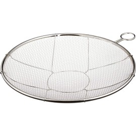 Kanda Kan 038056 Dish Colander with Ring, 11.8 inches (30 cm), Made in Japan, Silver