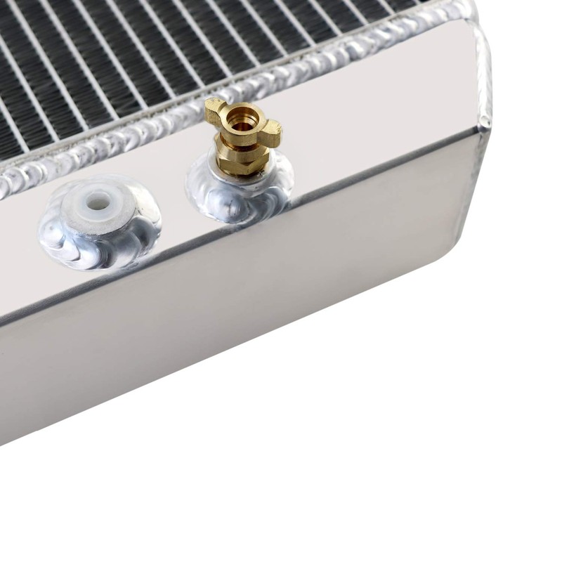 ECMRAD 3 Row Core Aluminum Radiator Compatible for 1966-1974 Jeep