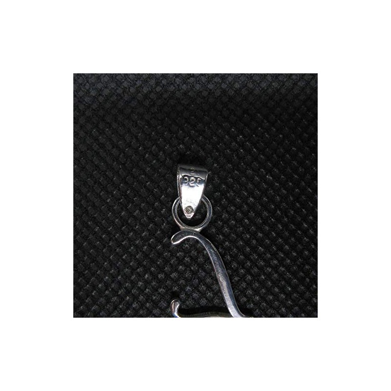 R001463 Pendant Charm Letter L Solid Genuine Hallmarked 925 Sterling