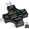 YOJOCK USB Tester Messger?t 2-in-1 USB C Strommessger?t Digital Multimeter