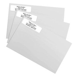 White Rolled Address Labels Without Elegant Dispenser - Roll of 500