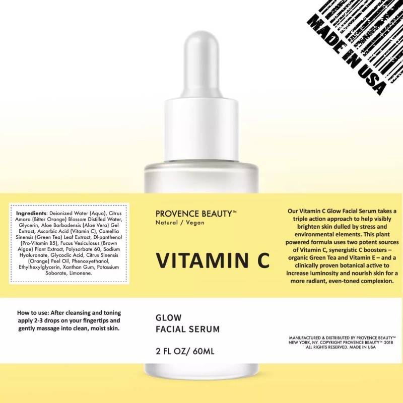 Provence Beauty Suero De Vitamina C Para La Cara Iluminador-antienvejecimien
